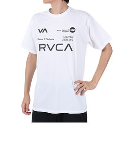 ルーカ（RVCA）半袖Tシャツ メンズ ALL BRAND  ラッシュガード BD041853 WHT