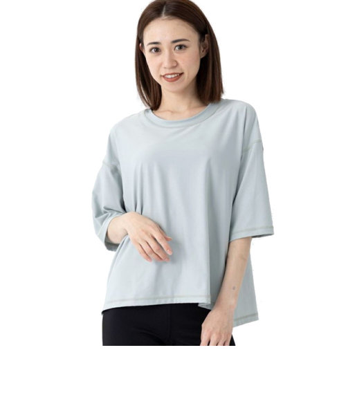 オーシャンパシフィック（Ocean Pacific）ラッシュガード 半袖 Tシャツ ワイド 体型カバー サックス 522469-SAX