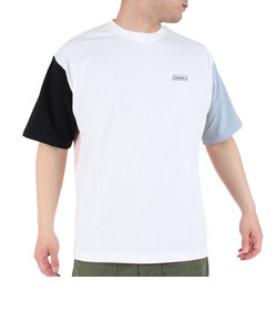 コールマン（Coleman）半袖Tシャツ ランタンプリントTシャツ X5339A PNK ホワイト×ピンク