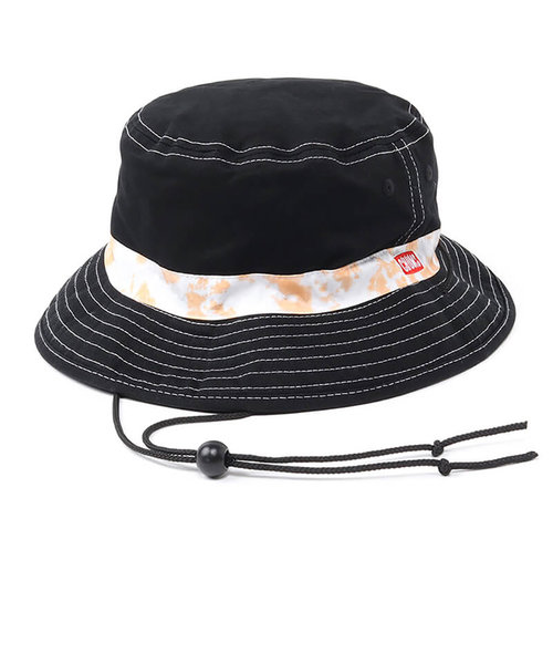 チャムス（CHUMS）帽子 ハット リバーシブルプリントハット CH05-1330-Z266 ブラック×オレンジ