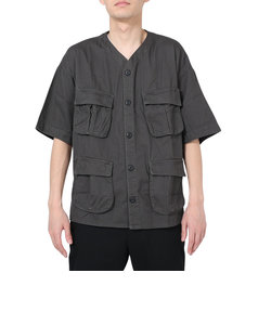 クリフメイヤー（KRIFF MAYER）カジュアルシャツ ファティーグベースボールシャツ 2244000-17:CHARCOAL チャコールグレー