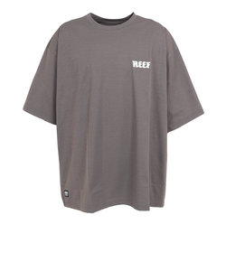 リーフ（REEF）ラッシュガード 半袖 Tシャツ UVカット 紫外線対策 ロゴ RFTEM2321 CHARCOAL LLサイズ