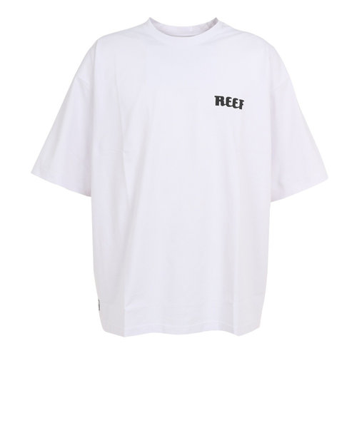 リーフ（REEF）ラッシュガード 半袖 Tシャツ UVカット 紫外線対策 ロゴ RFTEM2321 WHT Mサイズ