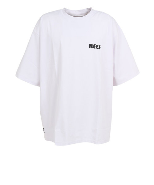 リーフ（REEF）ラッシュガード 半袖 Tシャツ UVカット 紫外線対策 ロゴ RFTEM2321 WHT LLサイズ