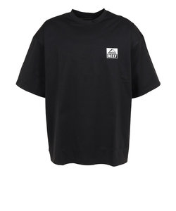 リーフ（REEF）ラッシュガード 半袖 Tシャツ UVカット 紫外線対策 ロゴ RFTEM2324 BLK Mサイズ