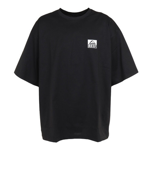 リーフ（REEF）ラッシュガード 半袖 Tシャツ UVカット 紫外線対策 ロゴ RFTEM2324 BLK LLサイズ