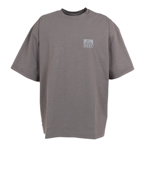 リーフ（REEF）ラッシュガード 半袖 Tシャツ UVカット 紫外線対策 ロゴ RFTEM2324 CHARCOAL Mサイズ