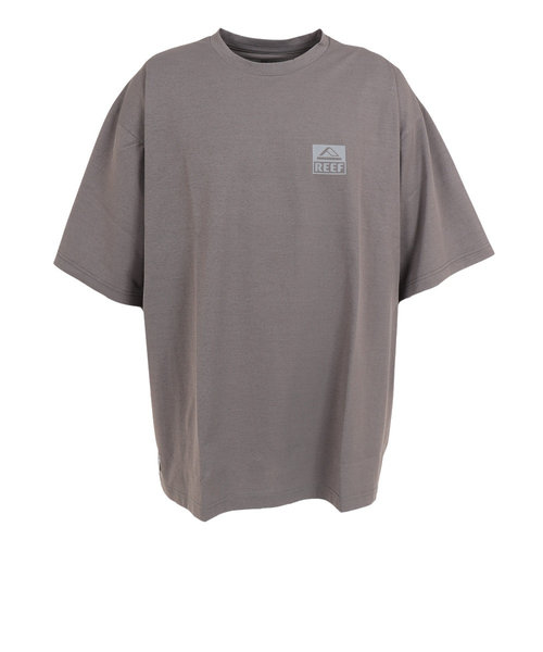 リーフ（REEF）ラッシュガード 半袖 Tシャツ UVカット 紫外線対策 ロゴ RFTEM2324 CHARCOAL LLサイズ