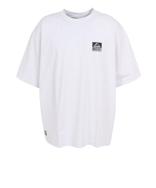 リーフ（REEF）ラッシュガード 半袖 Tシャツ UVカット 紫外線対策 ロゴ RFTEM2324 WHT Lサイズ