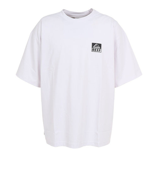 リーフ（REEF）ラッシュガード 半袖 Tシャツ UVカット 紫外線対策 ロゴ RFTEM2324 WHT Mサイズ