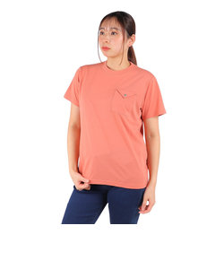 チャムス（CHUMS）半袖Tシャツ フレイムリターダント フラップポケットTシャツ CH11-2185-R078 サーモンピンク