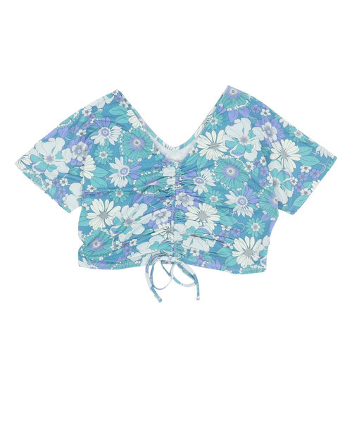 ロキシー（ROXY）半袖シャツレディース TVINTAGE FLOWER クロップド トップ RDK232023 BLU