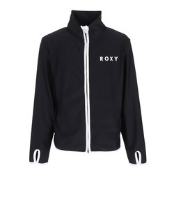 ロキシー（ROXY）ラッシュガード 長袖 フードなし UVカット 子供 ジュニア ミニラッシュジップスタンド 130~150cm 23SUTLY232632Y…