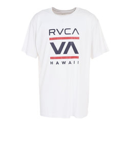 ルーカ（RVCA）ラッシュガード 半袖 Tシャツ 吸汗速乾 UVカット UPF50+ 紫外線対策 アウトドア スポーツ ISLAND RADIO ST BD0…