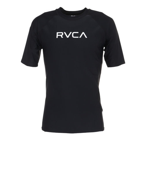 ルーカ（RVCA）ラッシュガード 半袖 Tシャツ 吸汗速乾 UVカット UPF50+ 紫外線対策 アウトドア スポーツ BD041872 BLK