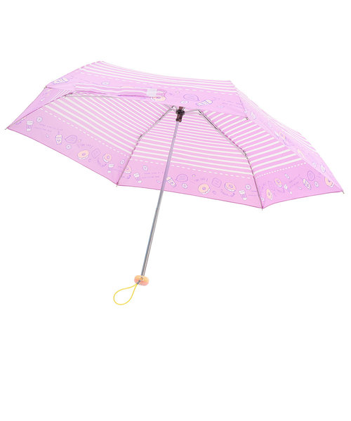雨傘 折りたたみ傘 カフェドーナツ 640-004 PP パープル