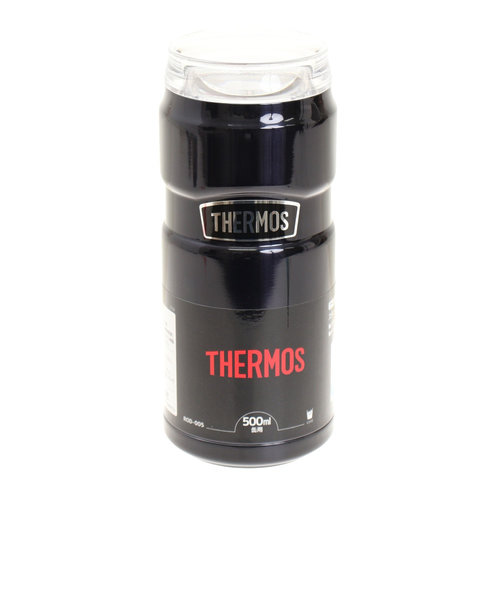 サーモス（THERMOS）保冷缶ホルダ― ROD-005 500ml MDB ミッドナイトブルー タンブラー 真空断熱 保温 保冷
