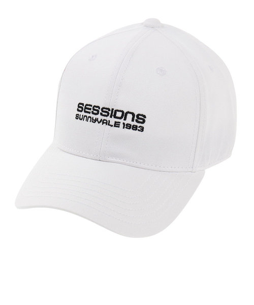 セッションズ（SESSIONS）プレーンロゴキャップ 218214 WHT 帽子