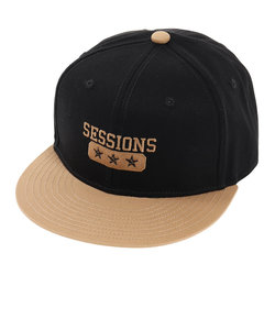 セッションズ（SESSIONS）カラースキームBBキャップ 218215 BLK 帽子