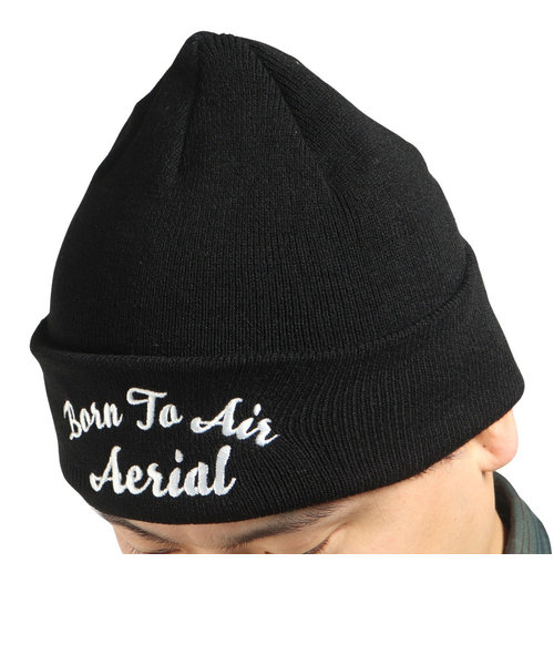 エアボーン（ARBN）ニット帽 PLANE カフ ワッチ ARBN2022FWC011 BLK 防寒