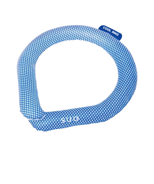 暑さ対策 クールリング Mサイズ SUO RING 28°ICE SUO-BLU-M ブルー 熱中症対策