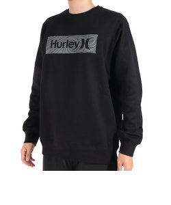 ハーレー（HURLEY）VORTEX BOX ロゴ クルースウェット MFL2312015-BLK
