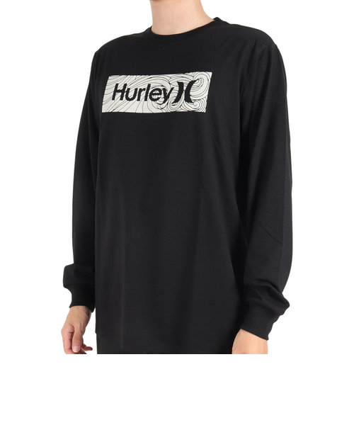 ハーレー（HURLEY）VORTEX BOX ロゴ 長袖Tシャツ MLS2312011-BLK