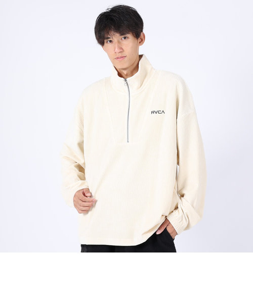 ルーカ（RVCA）CORD HALF ZIP TOP トレーナー BD042154 ANW | Victoria