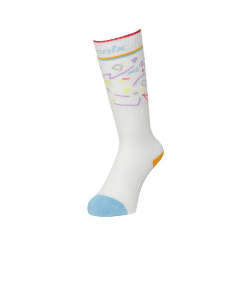 フェニックス（PHENIX）ジュニア 子供 スキー スノーボード ソックス Pop Star Socks ESB23SO81 WHITE