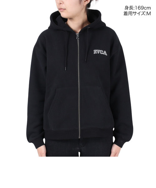 ルーカ（RVCA）ARCHED RVCA ZIP HOODIE パーカー BD044158 BLK