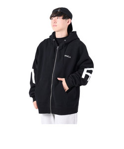 ルーカ（RVCA）FAKE RVCA ジップフーディー BD042157 BLK