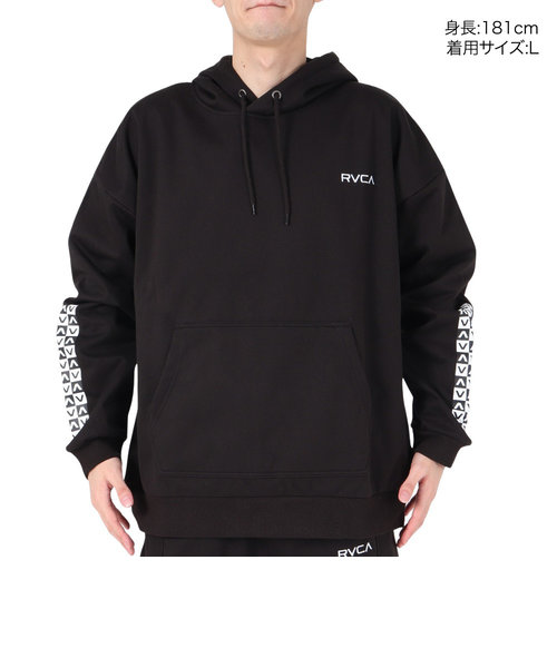 ルーカ（RVCA）CHECKER HOODIE パーカー BD042048 BLK | Victoria