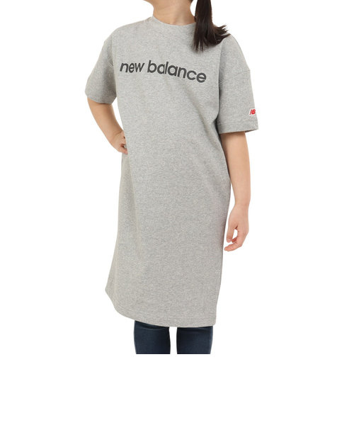 ニューバランス（new balance）半袖Tシャツ ジュニア リニアロゴ ドレス ABD35052AG
