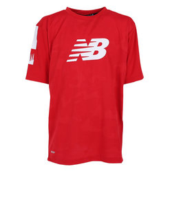 ニューバランス（new balance）サッカーウェア ジュニア トレーニングマッチ ショートスリーブシャツ ABT35208RD 冷感 速乾