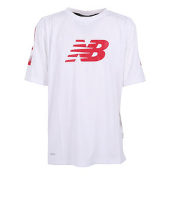 ニューバランス（new balance）サッカーウェア ジュニア トレーニングマッチ ショートスリーブシャツ ABT35208WT 冷感 速乾