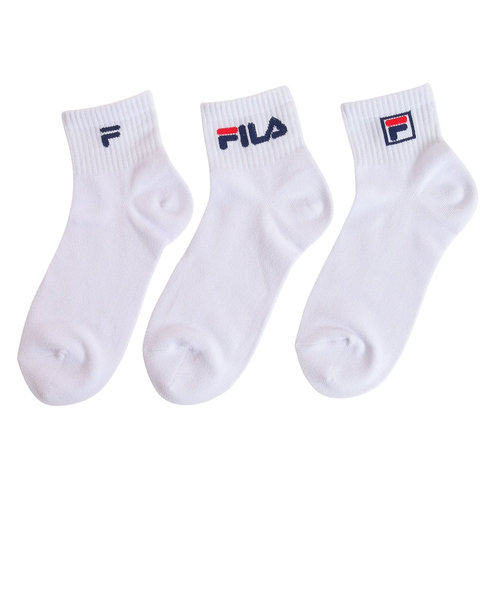 フィラ（FILA）ジュニア 3足組 ショートソックス 4510036-01-1924