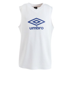 アンブロ（UMBRO）サッカーウェア ジュニア ノースリーブシャツ UUJVJA66 WHT 速乾