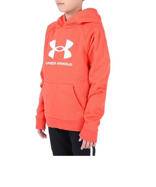 アンダーアーマー（UNDER ARMOUR）ジュニア ライバルフリース ビッグロゴ フーディー 1379791 690