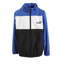 プーマ（PUMA）ボーイズ ESS+ カラーブロック 防水 ウィンドブレーカー 849664 92 BLU