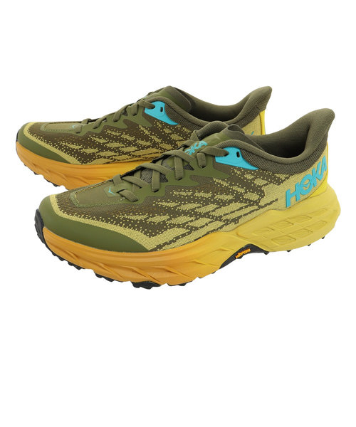 ホカ（HOKA）ランニングシューズ スピードゴート 5 グリーン イエロー