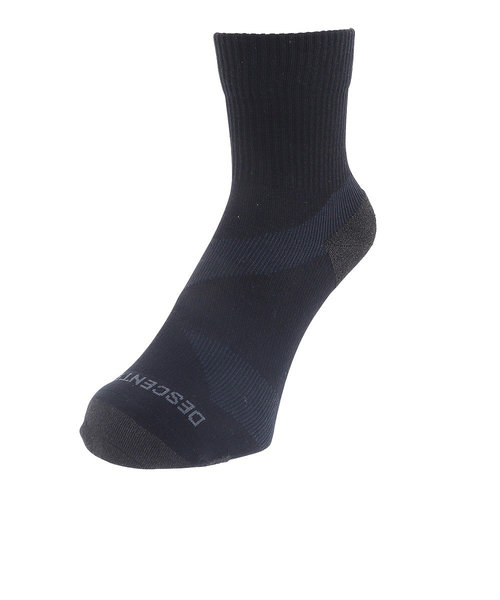 デサント（DESCENTE）ランニングソックス 靴下 MoveSox ブラック DOAVJB02 BK アンクル丈 スポーツ スパイラルサポート