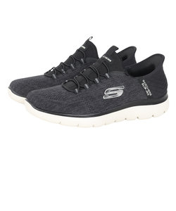 スケッチャーズ（SKECHERS）カジュアルシューズ スリップインズ サミッツ キーペース ブラック 232469-BLK スニーカー ハンズフリー 洗濯機洗…