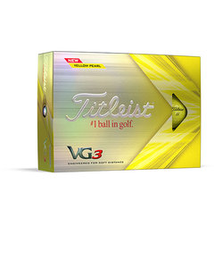 タイトリスト（TITLEIST）ゴルフボール VG3 イエローパール T3127S ダース(12個入り)