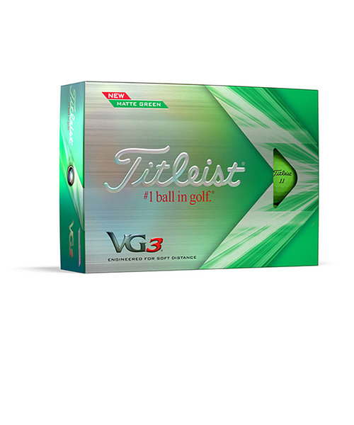 タイトリスト（TITLEIST）ゴルフボール VG3 マットグリーン T3427S ダース(12個入り)