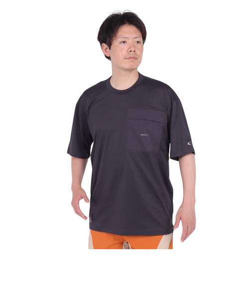 オークリー（OAKLEY）UPF50+ 吸汗速乾 ストレッチ 半袖Tシャツ カットソー フォージーエル スクラッチ 4.0 FOA406369-01N ダーク…