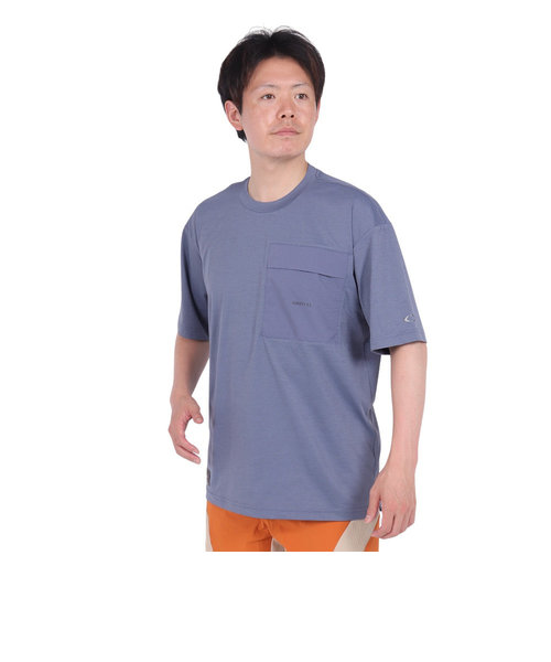 オークリー（OAKLEY）半袖Tシャツ カットソー フォージーエル スクラッチ 4.0 FOA406369-62C ブルーグレー
