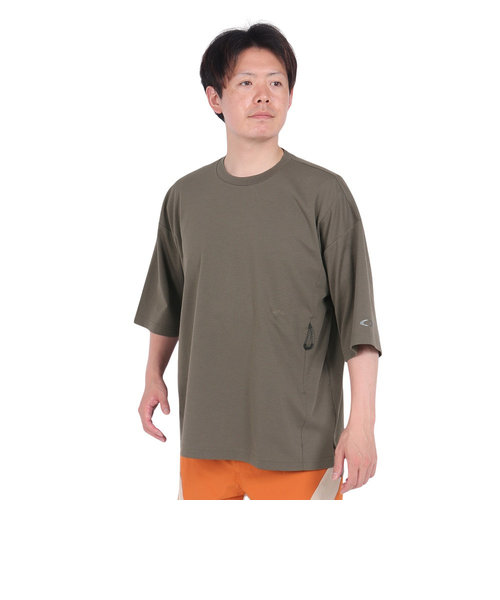 オークリー（OAKLEY）ポケット付 半袖Tシャツ カットソー フォージーエル ユニオン FOA406370-83C ブラウン