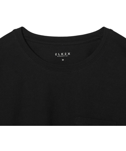 エルケクス（ELKEX）ビッグクルーロングTシャツ EKL1FA3083 BLK