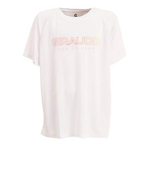 ドライ 速乾 UV ドライプラス プリントメッシュTシャツ CT2S3392-TR865-DGCD WHT