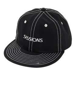 セッションズ（SESSIONS）カラーステッチBBキャップ 218219 BLK 帽子
